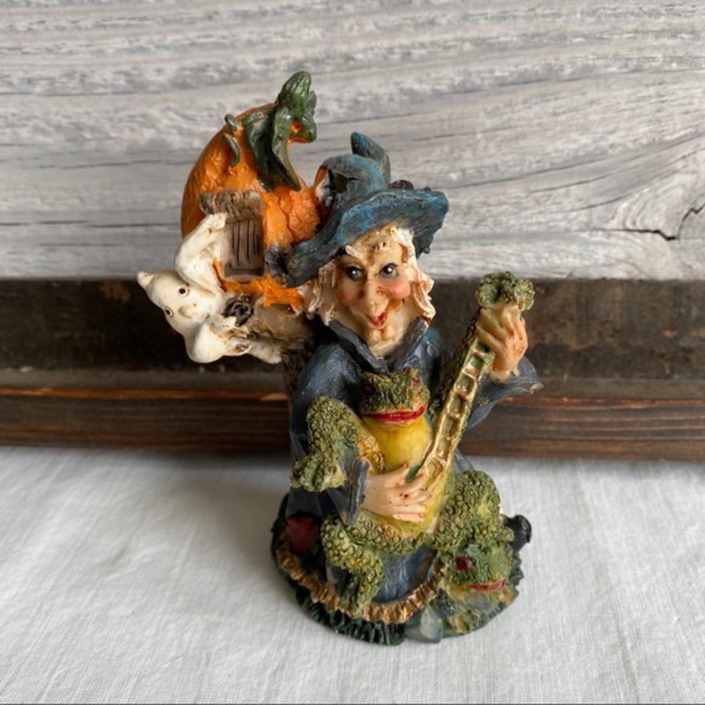 Halloween Resin Witch Ghost Pumpkin Frogs
